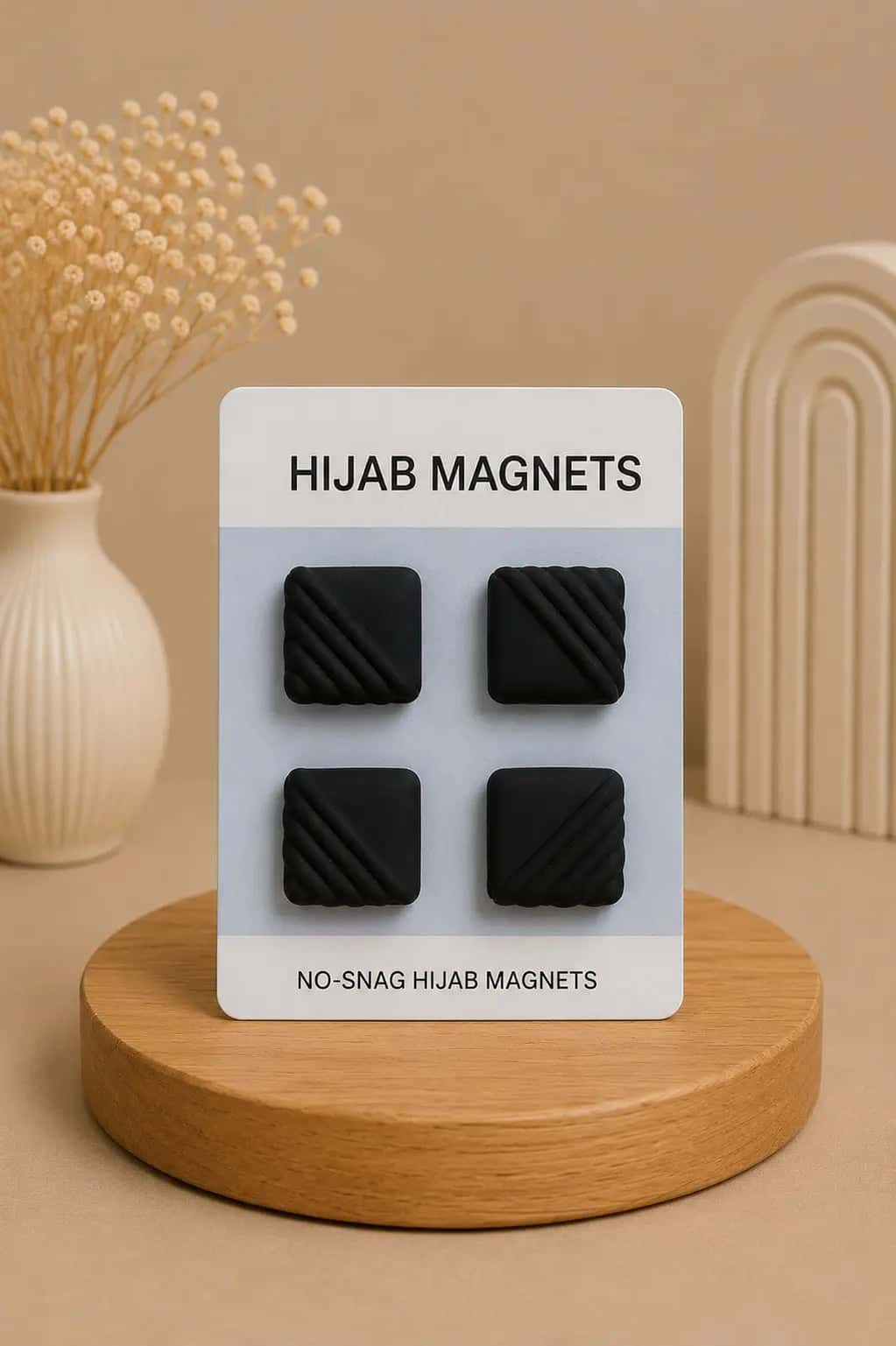 Black Rose Hijab Magnets