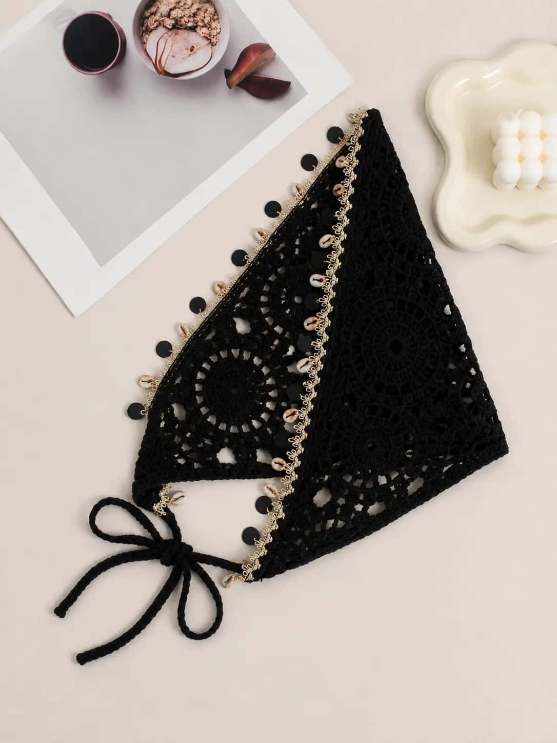 Midnight Crochet Bandana