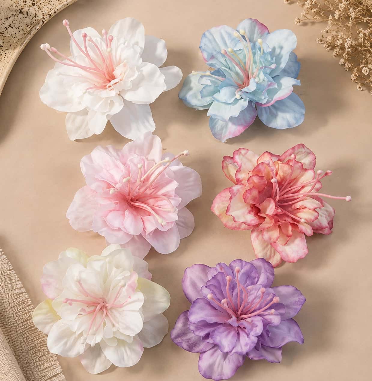 Flower Hair Clips