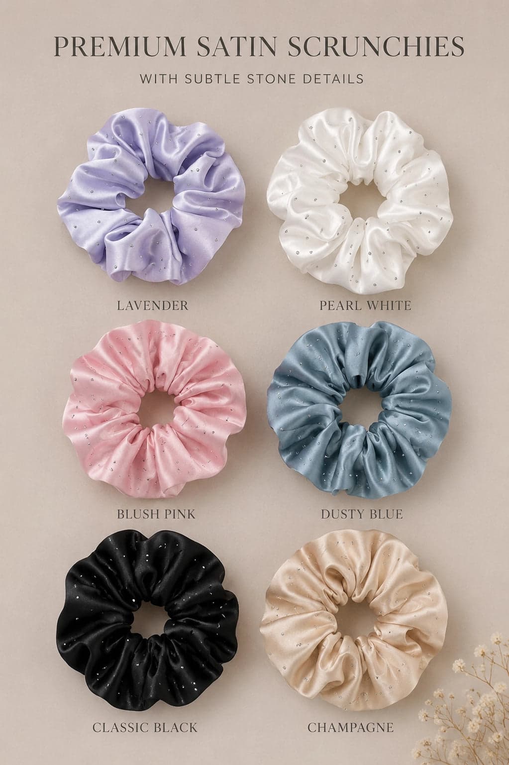 Satin Stone Scrunchies secondary