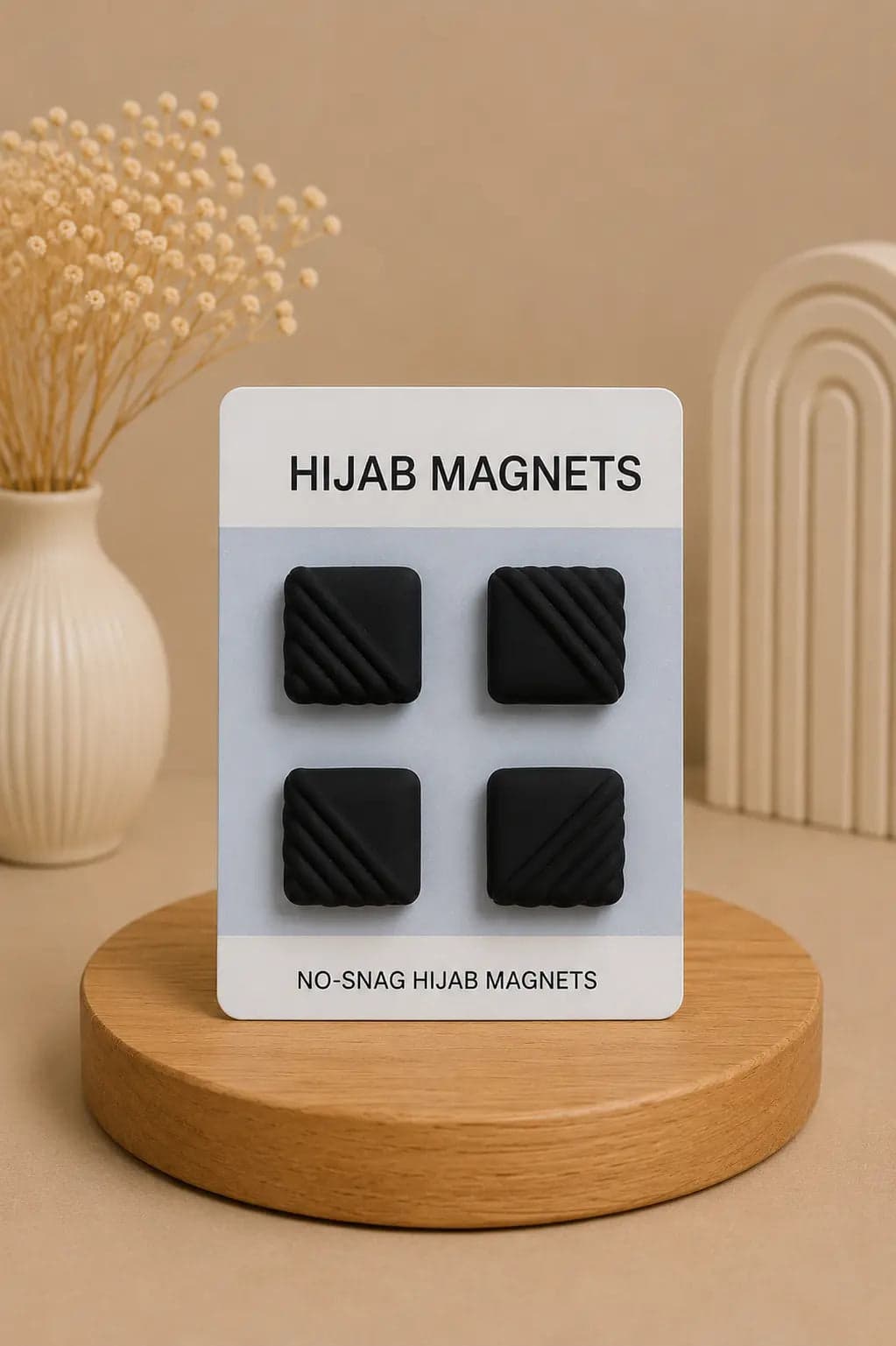 Black Rose Hijab Magnets