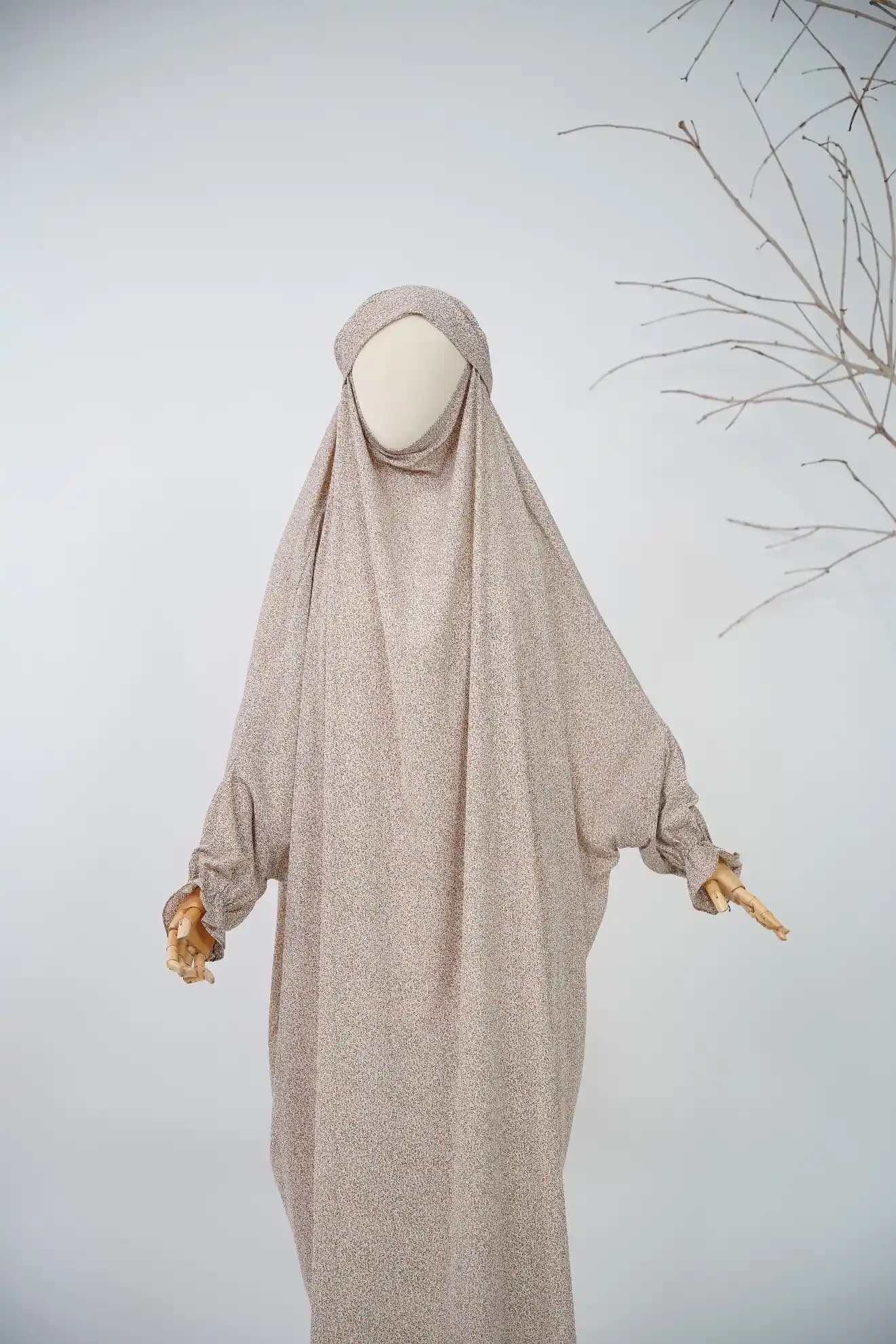 Blush Beige Floral Namaz Chadar view 3