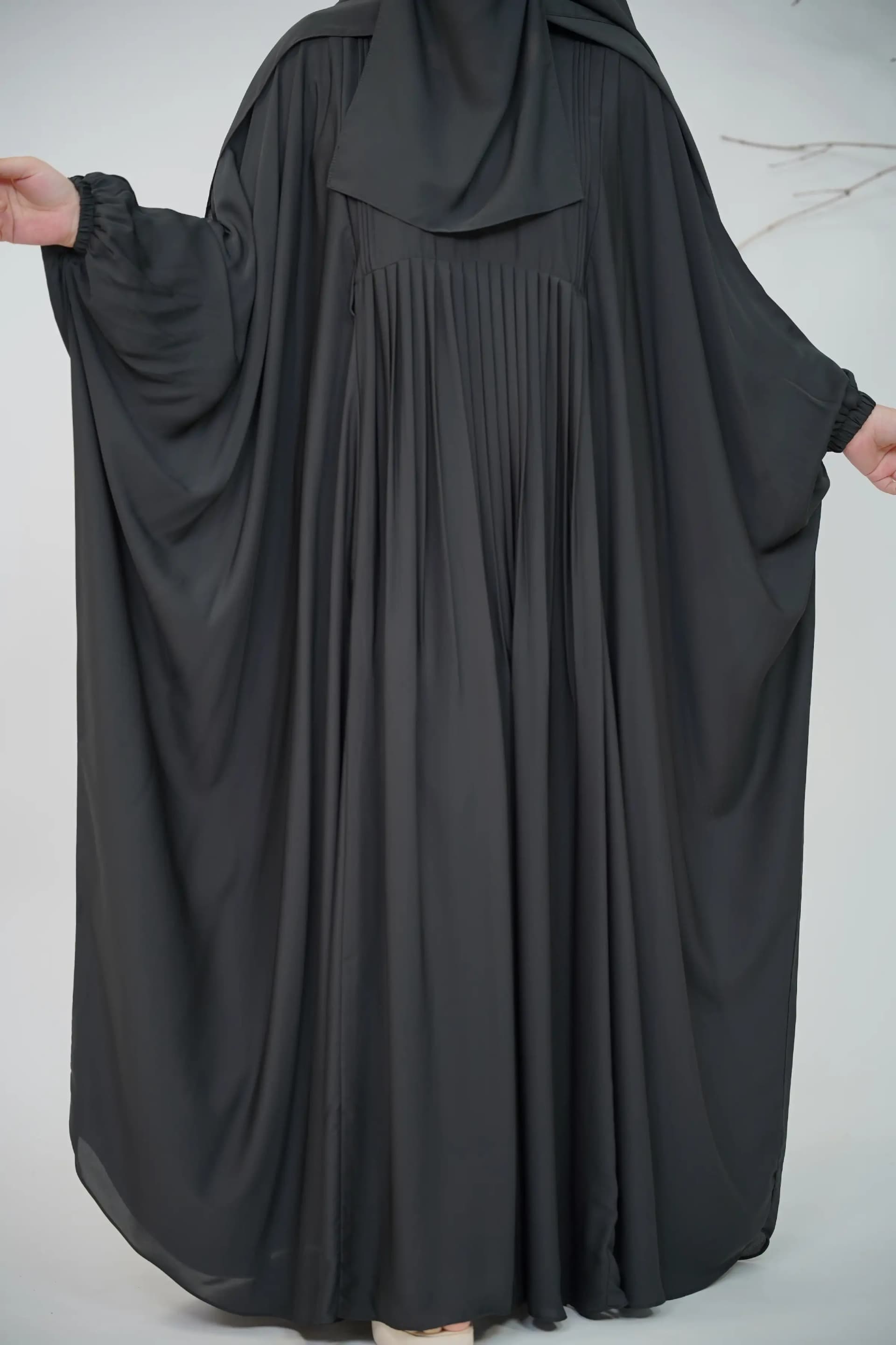 Kaftan Abaya Set - Black view 2