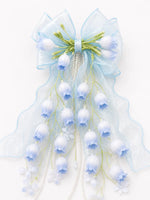 Bell Flower Bow Hair Clip