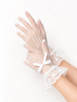 Soft Floral Lace Gloves
