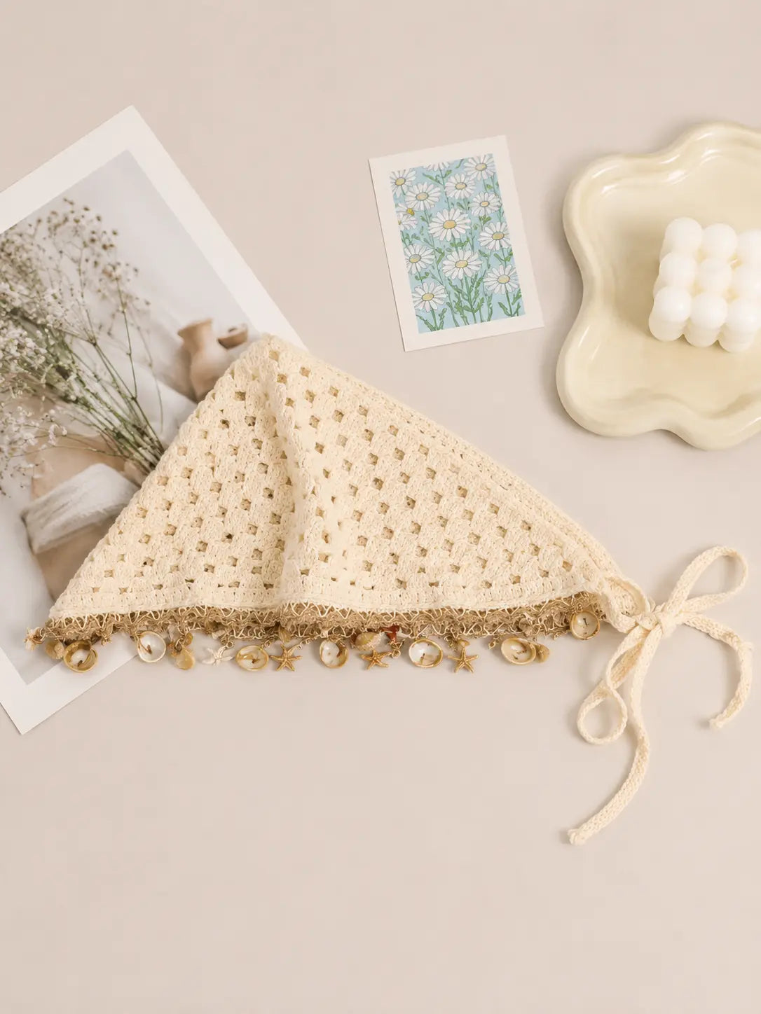 Pearl Coast Crochet Bandana