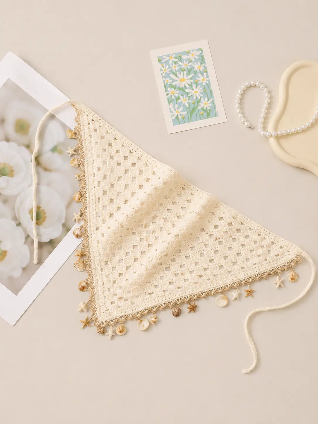 Pearl Coast Crochet Bandana