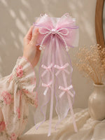 Pearl Bow Hair Clip