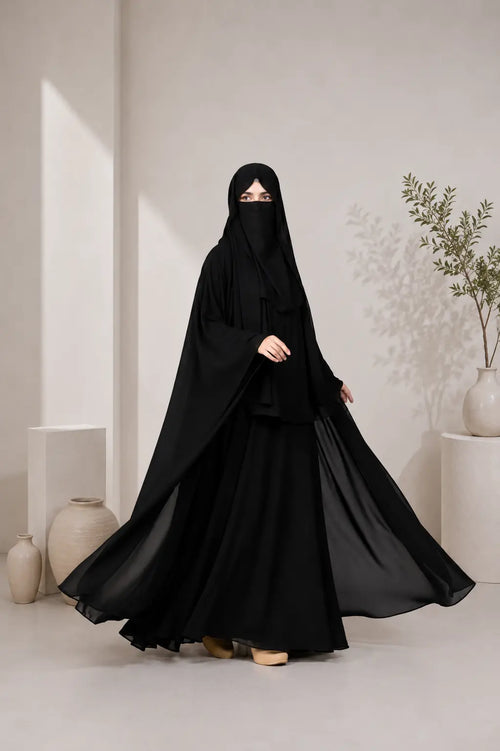 Black Flary Abaya