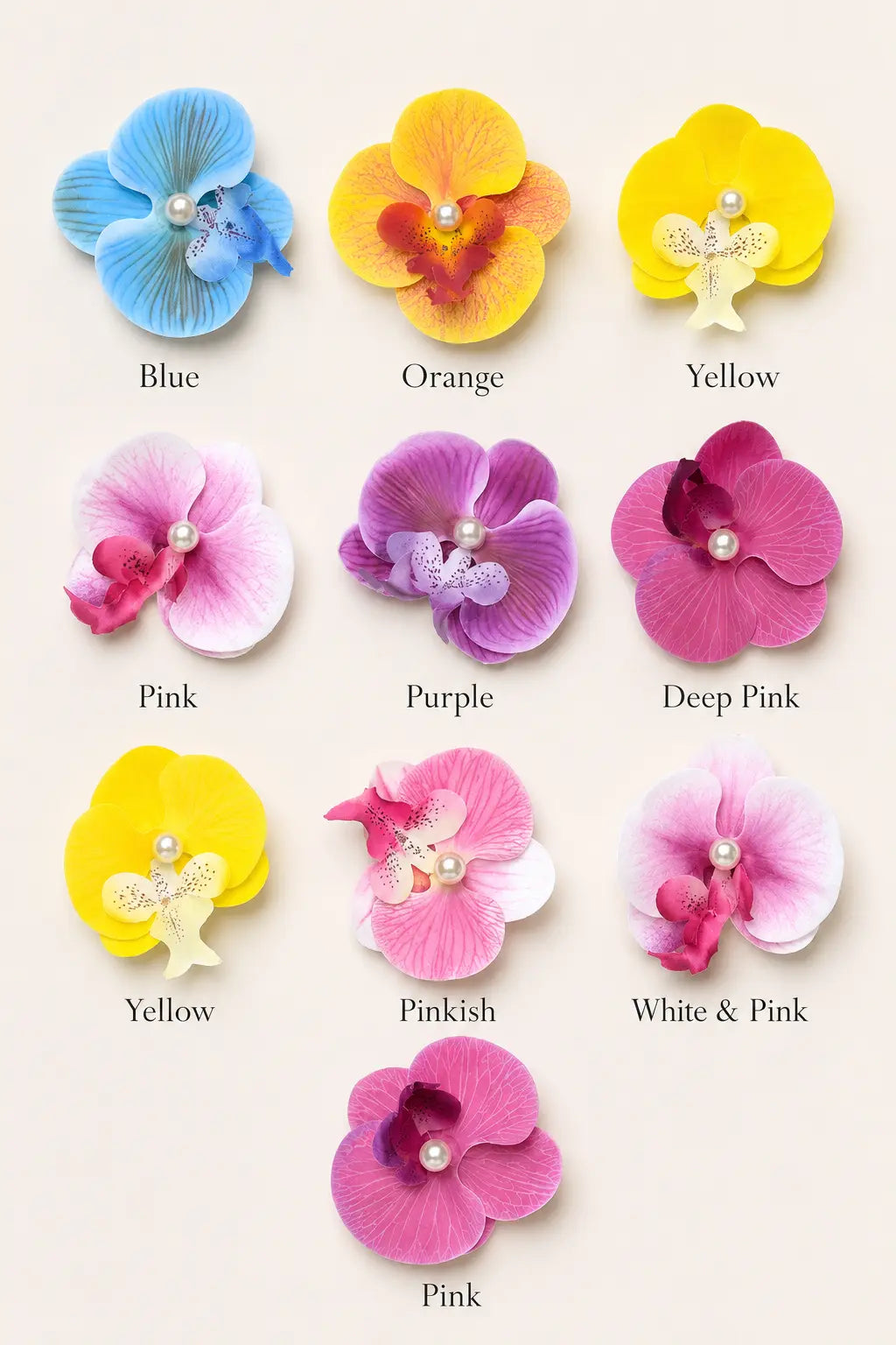 Pearl Orchid Hair Clip