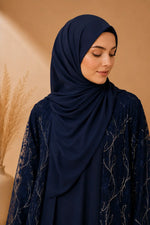 CELESTE — Embroidered Net Abaya Set