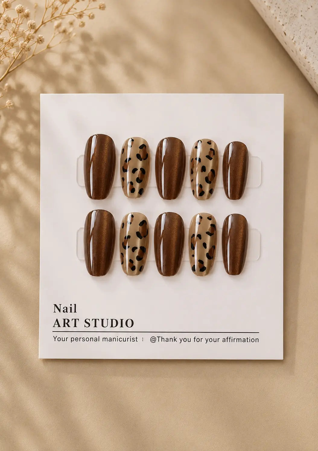 Leopard Press-On Nails