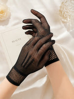 Patterned Cutwork Gloves