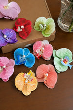 Pearl Orchid Hair Clip