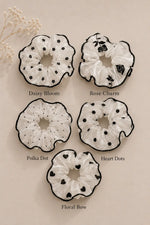 Sheer Printed Scrunchies