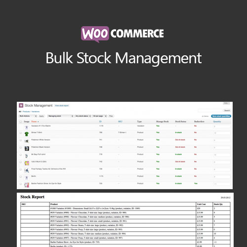 WooCommerce Bulk Stock Management